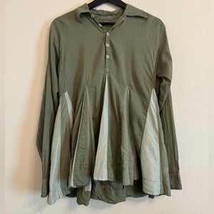 CP Shades Silk Cotton Blouse Shirt Small